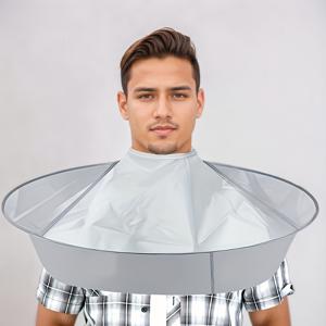 TEMU 조절 가능한 접이식 헤어 커팅 케이프 우산 - 경량 PEVA 소재, 휴대용 샬롱 및 홈 헤어드레싱 캡, 커팅, 컬러링, 스타일링, 헤어 커팅 액세서리, 스타일리시 헤어 액세서리, 기능성 디자인
