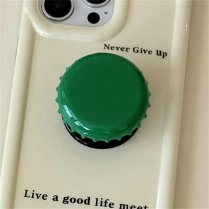 TEMU 귀여운 3D 병뚜껑 폰 그립톡 브래킷, 아이폰 16 15 프로용 사랑스러운 마카롱 유니버설 홀더 핑거링 지지 스탠드