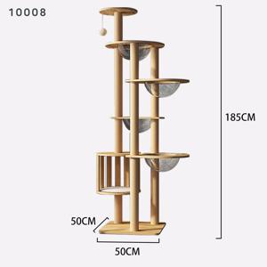 TEMU 고양이 스크래쳐 캣폴 장난감 투명해먹 원목 캣타워