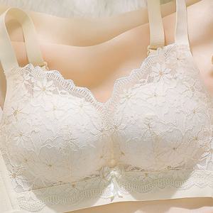 TEMU 여성 사계절 데일리 레이스 소프트 슬림 심리스 스포츠 브라 노와이어 조정형 브라 빅사이즈 컴포트 몰드 브라탑 일체형 언더웨어 슬림소녀 SLIM GIRL