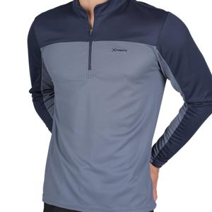 TEMU 남성용 캐쥬얼 배색 엠보싱 긴팔 집업 티셔츠 온더락 (M5ST04)