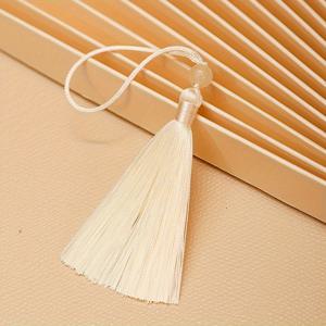 TEMU 10개 7cm 유리 구슬 태슬 앤틱 중국 구슬 & 아이스 실크 섬유 프린지 - DIY 북마크, 키체인, USB 드라이브 향주머니 참, 부채 펜던트 액세서리, 장식, 역사적 공예용 (10개)