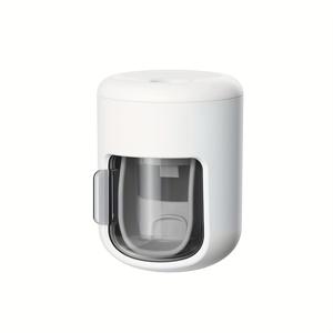 TEMU 욕실에 부착된 뚜껑이 있는 완전 자동 치약 압출 도구, 펀칭 없이 벽에 부착 가능한 도미토리용 치약 압출 도구