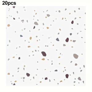 TEMU 5/10/20개, 무광 자가접착 바닥 타일, PVC 자가접착 타일, 모던한 불규칙 점무늬 패턴, 쉬운 설치, 홈 , 욕실 주방 침실 거실 리모델링, 30*30cm, 침실 장식, 현대적 디자인, 방수 소재, 미끄럼 방지 표면, 접착식 바닥 스티커, 인테리어 용, DIY 애호가를 위한 현대적인 바닥재