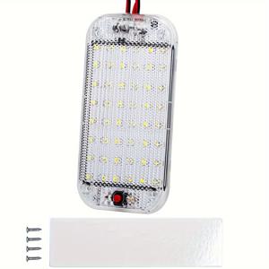 TEMU RV 실내 조명 12V 800루멘 초고휘도 RV LED 천장 돔 조명, 온/오프 스위치 포함, 캠핑카, 모터홈, 트레일러 트럭, 캠퍼, 보트용, 내구성 있는 조명, 컴팩트 디자인, 에너지 효율적인 LED, 충격 방지 디자인, 휴대용 조명, 천장 조명, RV 소유자, 캠퍼 및 하이커용