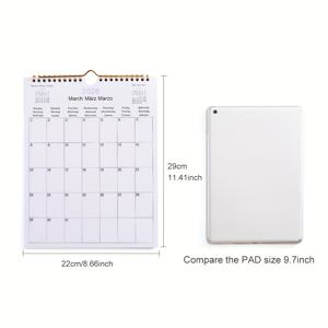 TEMU 그라니어 2026 벽 달력 - 월별 레이아웃, 두꺼운 100GSM 종이, 8.5x11인치, 1월~12월 학술 플래너, 사무실 및 가정 정리용, 내구성 있고 읽기 쉬운 디자인, 전문적인 플래너, 튼튼한 구조, 계획 도구, 사무직 종사자, 현대적인 플래너, 고품질 종이, 계획 애호가를 위한