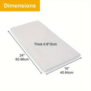 TEMU 고온 내열 세라믹 섬유 블랭킷 - 두께 0.8인치 X 12인치 X 24인치(2cm X 30cm X 60cm), 오븐, 가마 및 대장간용 단열재