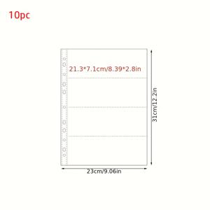 TEMU 다중 포켓 A4 케이팝 포토카드 바인더 카드 슬리브 PP 투명 포토카드 홀더 DIY 포토 앨범 슬리브|포카바인더