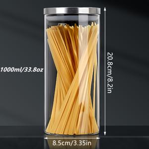 TEMU 다양한 사양의 스테인리스 스틸 뚜껑 유리 항아리 고흥도 보로실리케이트 투명 보관용기 시리얼 및 건과일 밀봉용기 왁스로 채울 수 있는 아로마테라피 캔들용기 보석 보관용 병 화장품 분사용 병|실링왁스