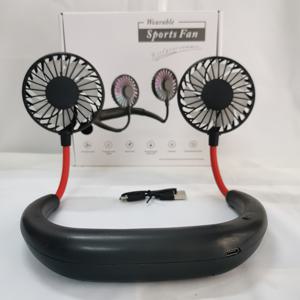 TEMU 2025 무소음 게으른 목걸이형 선풍기, 3단 속도, 손을 자유롭게, 360° 바람 방향 조절, 1200mAh 충전식 배터리, 실내외 사용 가능, 여름용 USB 다목적 냉각 팬 - 학교, 하이킹, 러닝, 쇼핑, 공장 등, 휴일 선물