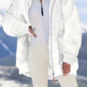 TEMU 신상 가을 겨울용 루즈핏 플리스 후드 코트 따뜻한 재킷