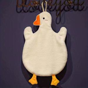 TEMU 울트라 흡수성 만화 오리 손수건 - 빠른 건조, 내구성 및 세련된 주방/욕실용