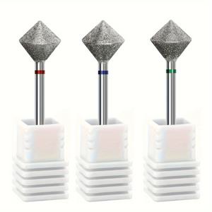 TEMU 로마스 네일 드릴 비트, 3개 세트 전문 매니큐어 엣지 죽은 피부 큐티클 리무버, 무향 프리 트리트먼트 네일 폴리싱 도구, 살롱용