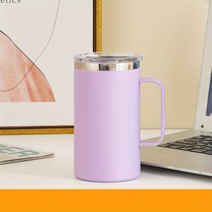 TEMU 1pc 스테인리스 슋 텀블러, 대용량 커피 컵, 밀크 티 컵, PP 바디 304 스테인리스 슋 라이닝, 스포츠 및 야외 레저 컵|텀블러