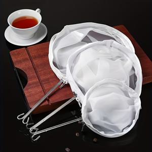 TEMU 1개 다용도 미세 메쉬 티 스트레이너 백 - 튼튼한 원단 티 인퓨저 양조, 커피, 밀크티, 두유 - 가정, 티샵, 상업용 사용에 이상적 - 크리스마스, 할로윈, 부활절, 하누카, 추수감사절에 완벽