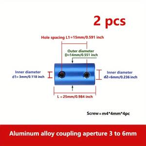 TEMU 알루미늄 합금 리지드 커플링 모터 다른 샤프트 직경 확장 어댑터 리듀서 커넥터 슬리브 유형 어댑터 전송 부품