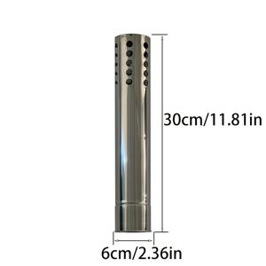 TEMU 1개 스테인리스 스틸 불꽃 굴뚝, 나무 난로용 - 범용, 방수, 스플래시 가드, 비연소 설계, 야외 캠핑 액세서리, 부활절, 추수감사절, 크리스마스, 할로윈, 새해 축제에 적합