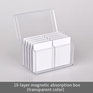 TEMU LAMLIN 10층 자석 눈썹 보관함, 휴대용 방수 눈썹 정리함, 미용실 책상 정리, 이식 보조 도구, 알코올 및 오일 없음, 전원 또는 배터리 필요 없음