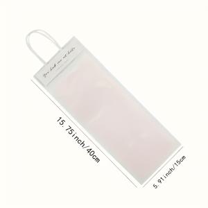 TEMU 10개 투명 PVC 꽃 토트백, 5.91x15.75인치, 꽃집, 선물 포장, 부케, 휴일 및 특별한 날에 적합 - 전기 필요 없음