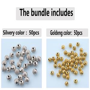 TEMU 100개/50개 6mm 원형 물방울 스페이서 비즈, 장식 비즈, 자유로운 원형 점 비즈, 수공 포멀 스트링 비즈, 직선 구멍 원형 비즈, 통과 구멍 비즈, DIY 목걸이, 팔찌, 열쇠장, 휴대폰 체인 만들기, 공예 액세서리, 보석 만들기에 적합합니다.
