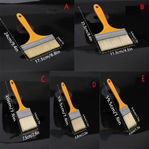 TEMU 5개 셋 플라스틱 손잡이 페인트 브러시 - 다양한 크기의 다재다능한 브러시, 페인팅, 청소, 벽 도포, 장식, 창문 및 천장에 적합한 부드러운 솔 포함 - 경량. 다기능 DIY 도구.