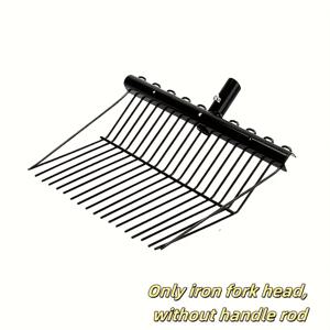 TEMU 철 합금 말용 스탤 포크 - 승마 환경에서 배설물 및 건초 관리를 위한 필수 도구