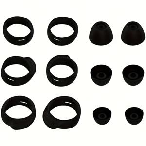 TEMU For Galaxy Buds 헤드폰용 교체용 이어팁 이어훅 키트, S/M/L 3 쌍 실리콘 이어버드 팁, S M L 3 쌍