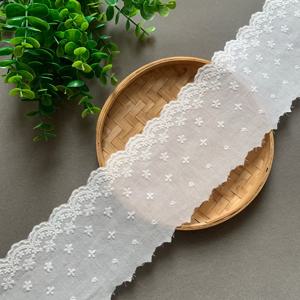 TEMU 2야드 빈티지 자수 꽃 라인 리본, 10CM 폭, 석류 & 흰색, 파도 모양, 눈꽃 & 별 패턴, DIY 의류, 웨딩 드레스, 홈 데코, 테이블 클로스, 헤어 액세서리 재료