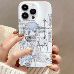 TEMU 아이폰 16/15/14/13/12/11/7/8/PLUS/PRO/PROMAX/MINI/XMAX XR X/XS/s2/se3에 적합한 창의적이고 귀여운 만화 패턴 폰 케이스, 밝고 현실적인 패턴의 하드 쉘 폰 케이스로 충격 방지 기능을 갖춘 모든 종류의 폰 보호 케이스