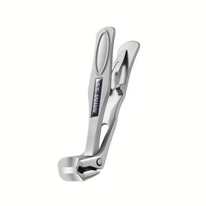 TEMU 2025년 노인용 두꺼운 발톱 클리퍼 업그레이드 버전, 남성용 경사진 헤드 디자인, 넓은 턱, 날카롭고 내구성 있는 블레이드, 바늘이 달린 긴 손잡이 - 블랙 및 실버리.