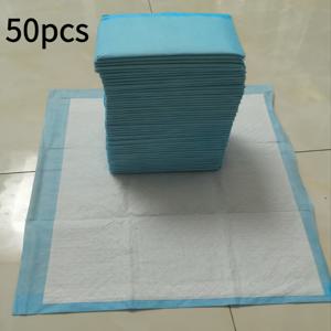 TEMU 50장 누출 방지 훈련 패드 - 고흡수성 목재 펄프 소재, 소형견 품종에 적합