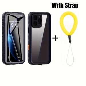 TEMU 360° 풀 보호 방수 케이스 아이폰 13 12 11 프로 XS MAX XR 호환 스마트폰 방수 케이스 수영 스노클링 러닝 충격 방지