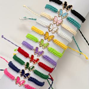 TEMU 11개/나비 드립 오일 펜던트 여성용 땋은 팔찌 여름 신선한 팔찌 세트
