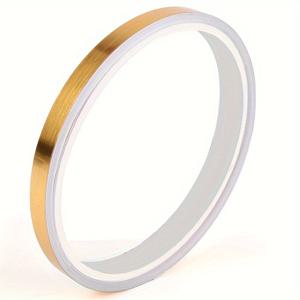 TEMU 1롤 접착식 벽 타일 시마 테이프 - 방수 바닥 에지링 테이프, 홈 데코레이션용 - 쉬운 적용, 내구성 강함, 타일·페인트·벽지 다목적 사용 가능 - 모던 메탈릭 골드 디자인