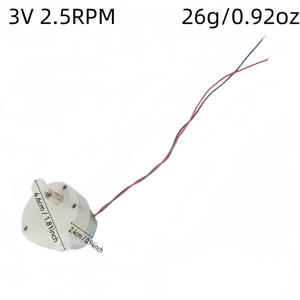 TEMU 1개 DINMOT JS30 기어 감소 모터 3V 저속 미니 DC 모터, 2.5RPM, 50RPM - 로봇공학, 회전 공예, 진동 팬, 별빛 빛 팬틸트, 전기 광고 라이트 박스, 슬로우 모션 미니어처 모터