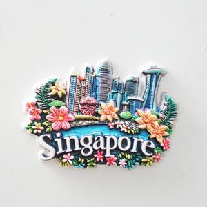 TEMU 1pc 싱가포르 풍경 냉장고 자석 - 유명한 싱가포르 랜드마크가 있는 생동감 있는 여행 추억, 내구성이 뛰어난 메라민 소재, 주방 또는 사무실용으로 아름다운 집 장식, 8각 디자인, 냉장고용 자석
