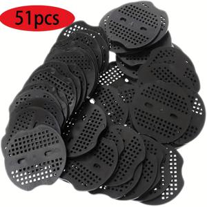 TEMU 51/101/201 팩 헤비 듀티 U 모양 주석 합금 텐트 스테이크와 워셔가 있는 야외 텐트, 정원 천, 경관 천, 잡초 방지 천 및 갈바니 스틸 바닥 펭/야외 텐트 바닥 펭/정원 장식 포스트 + 플라스틱 스페이서