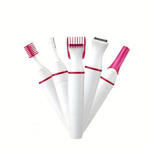 TEMU 여성과 남성을 위한 GENAI 눈썹 트리머 - 턱, 복숭아, 입술 및 몸에 사용할 수 있는 부드러운 얼굴 털 면도기 - 배터리 사용 (배터리 포함되지 않음), 스테인레스 스틸 면도기, 세척 가능 - 남성과 여성에게 적합한 컴팩트한 디자인, 관리 키트|컴팩트 트리머|세척 가능한 면도기, 면도 키트