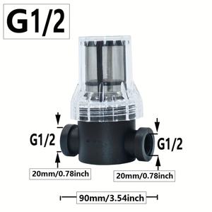 TEMU 1/2 3/4 인치 여성 나사형 금속 메쉬 관개 필터 가드닝 파이프 농장 여과망 스트레이너