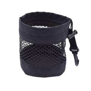 TEMU 블랙 나일론 골프볼 보관 네트 가방 드로스트링 후크 - 내구성, 통기성 메쉬로 안전한 골프백 조직, 크리스마스, 추수감사절, 아버지의 날 선물, 골프백 액세서리, 스포츠 액세서리, 세련된 디자인, 튼튼한 구조