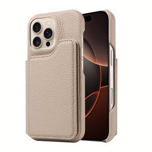 TEMU 아이폰 17 Pro Max, 16 Pro Max, 15 Pro Max, 14 Pro Max, 13, 12, 11 호환, 마그네틱 잠금 및 다중 카드 슬롯이 있는 인조 가죽 휴대폰, 낙하 방지 디자인, 플립형 휴대폰 케이스