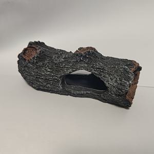 TEMU 수족관용 자연스러운 레진 중공 나무 터널 동굴 장식품 1개 - 여러 개의 입구가 있는 물고기 탱크 은신처, 새우, 거북이 및 연못 장식에 완벽함, 수족관 장식