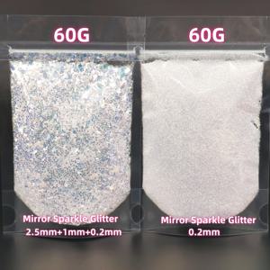 TEMU 60g/봉지 아트용 반짝이 글리터, 에폭시 레진, 주얼리 캐스팅 재료, 크리스마스 장식, 텀블러 코팅 및 종이 공예, 수제품, 선물 장식