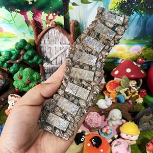 TEMU 6.69인치 스톤 브릭 패스웨이 레진 장식 - 보나이 및 코트지 코어 디스플레이용 미니어처 페어리 가든 트레일, 실내-실외 휴일 선물, 실내-실외 장식 | 페어리 가든 장식 | 내구성 있는 레진, 페어리 가든 장식품