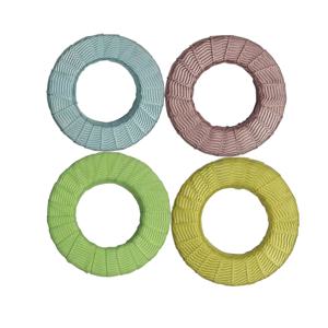 TEMU 4팩 내구성 있는 금속 패브릭 웨이트 플레이트 - 1.97인치 미끄럼 방지 재봉 및 공예용 무게추, 패턴 만들기, 퀼트, 자수용 - 혼합 색상(녹색, 노랑, 갈색, 흰색) - 재단사, 예술가 및 공예가를 위한 이상적인 선물, 퀼팅 액세서리 | 컴팩트 라운드 웨이트 | 고품질 제작, 재봉 용품 액세서리