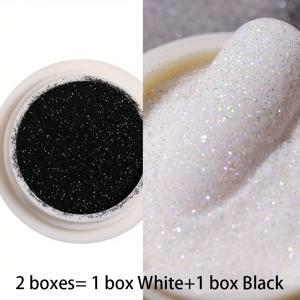 TEMU 2 박스 DIY 네일 장식 세트, 글리터, 유니콘 호른 및 스타 디자인, 향이 없는, 매니큐어 및 페디큐어에 완벽함, 네일 아트 용품 | 글리터 네일 장식 | 반짝이는 네일 디자인, 네일 폴리시 아트|네일아트|매니큐어|네일재료