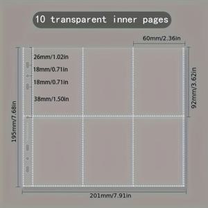 TEMU 스크랩북 및 홈 데코용 내구성 있는 다중 사이즈 사진 슬롯(3.2