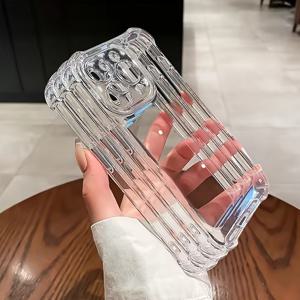 TEMU 아이폰 16 15 14 13 12 11 프로 맥스 X Xr Xs 맥스 7 8 플러스용 내충격 투명 TPU 케이스 3개 세트