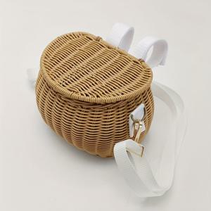 TEMU 1개 플라스틱 직조 자전거 바구니, 위커 프론트 바이크 바스켓, 자전거 액세서리