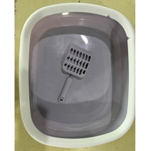 TEMU 방울 방지 배변기 사료 트레이 + 스쿱 1세트 반려동물 화장실용 고양이 강아지 변기통